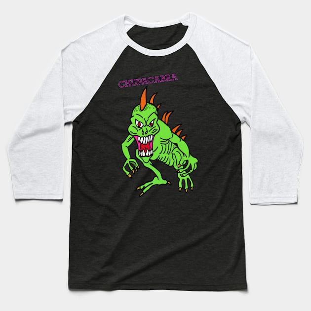 Chupacabra Baseball T-Shirt by Cassie’s Cryptid Land